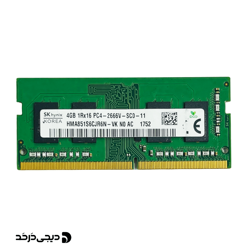 رم لپ تاپ RAM SK HYNIX 4GB 2666 DDR4 STOCK