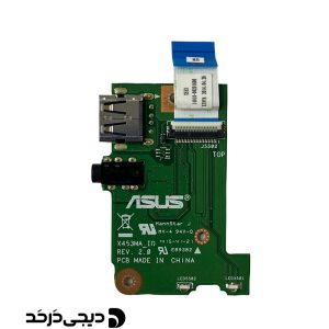 برد یو اس بی و جک صدا لپ تاپ DAUGHTERBOARD USB-AUX ASUS X543M FRONT