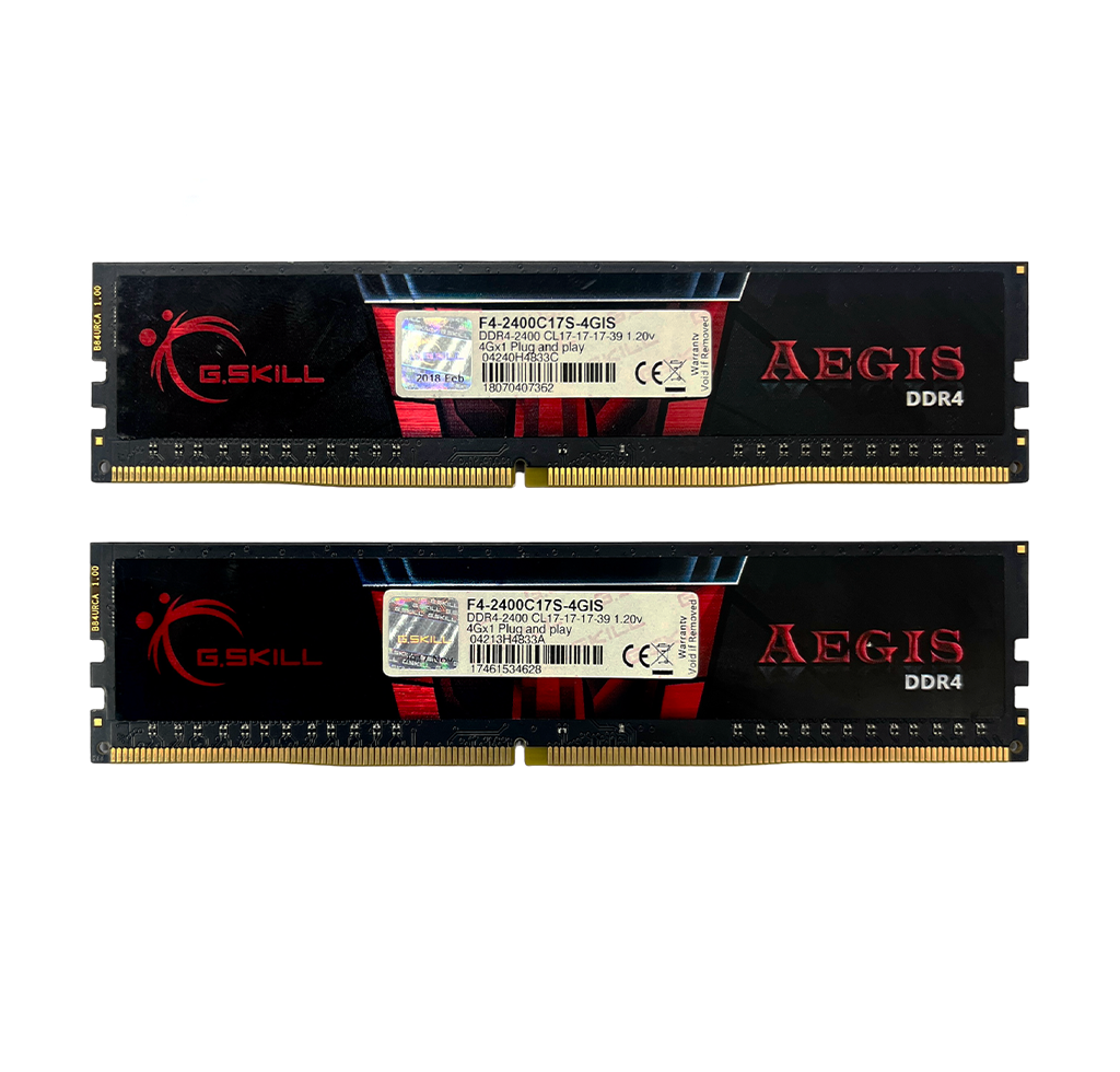رم کامپیوتر RAM G.SKILL AEGIS DUAL 8GB(2*4GB) 2400 DDR4 STOCK