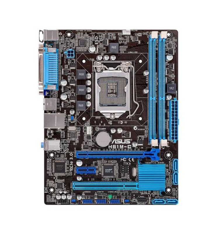 مادربرد MB ASUS H61M-C STOCK