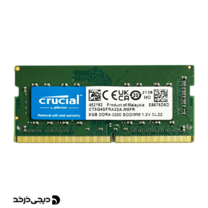 رم لپ تاپ RAM CRUCIAL 8GB 3200 DDR4 STOCK