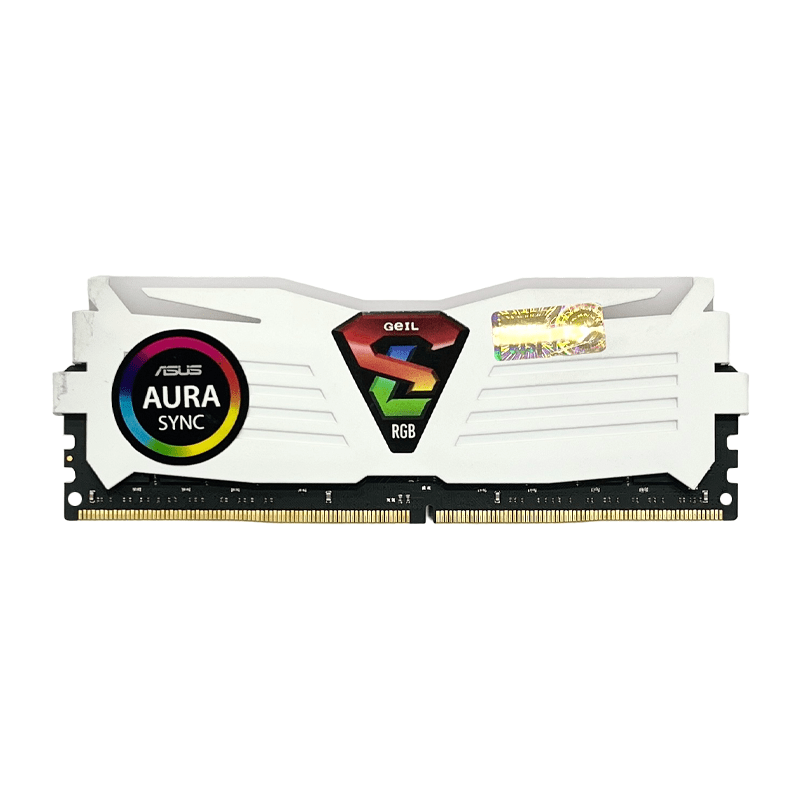 رم کامپیوتر RAM GEIL SUPER LUCE RGB 8GB 2400 DDR4 STOCK