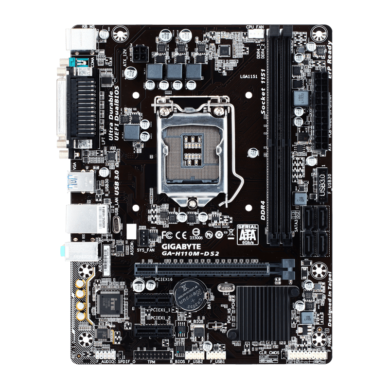 MOTHERBOARD GIGABYTE H110M-DS2 STOCK